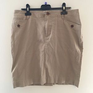 Ralph Lauren straight khaki skirt